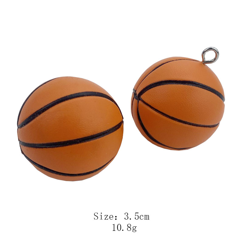 Llavero de pelota de baloncesto de cuero para llaves