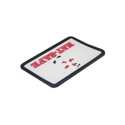 Parche ecológico de PVC blanco puro para camiseta